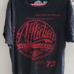 Men's Affliction "American Customs" T Shirt.